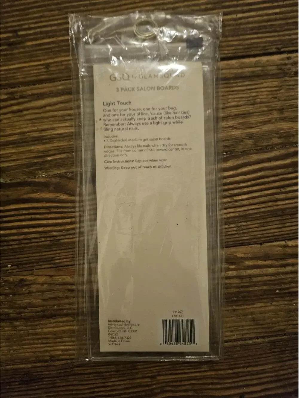 GSQ by Glamsquad - 3 Pack Salon Board Nail Files - 3 colors - New & sealed
